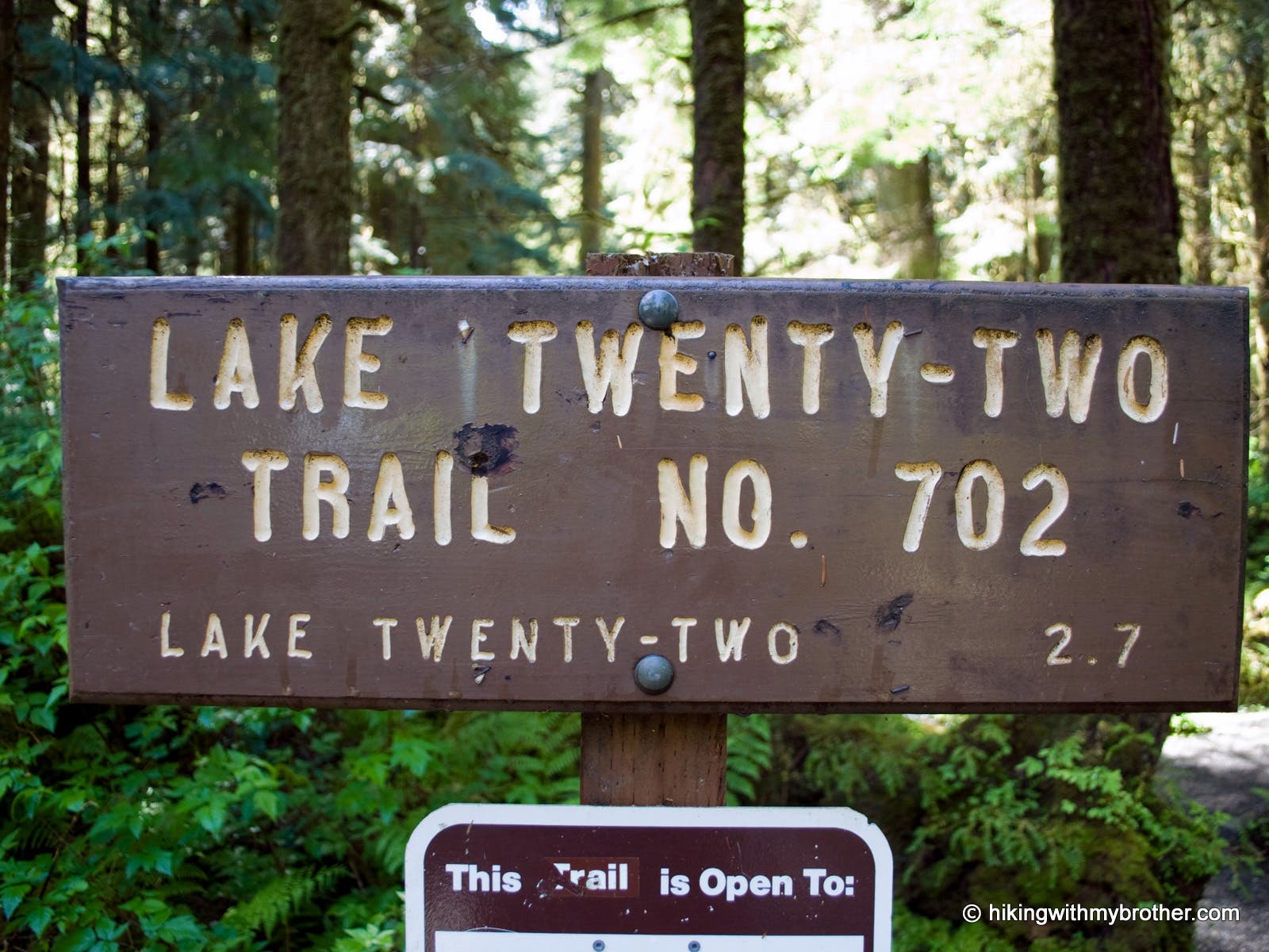 Lake 22 Trailhead None