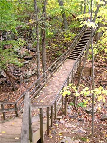 Large Wooden Footbridge None