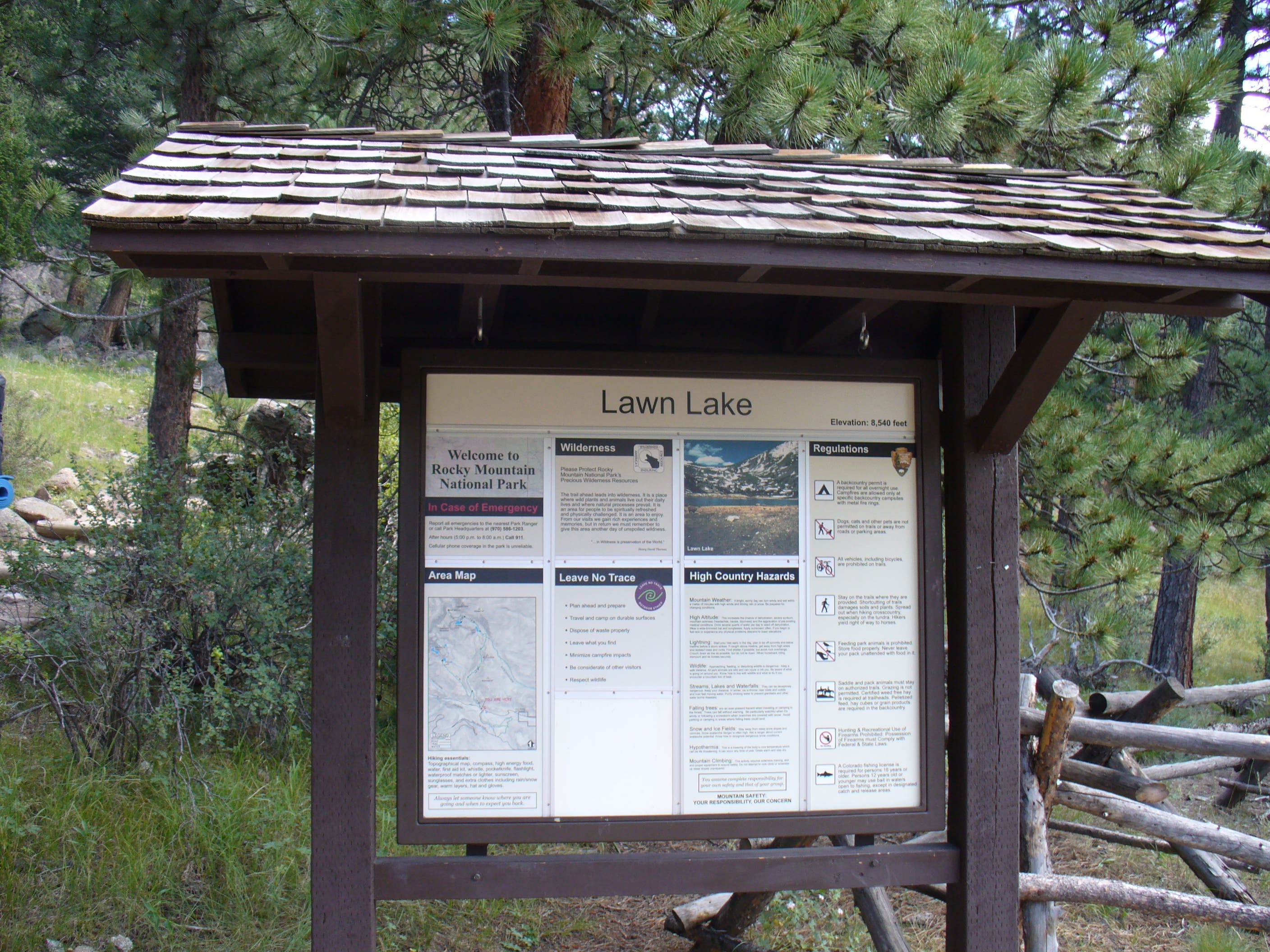 Lawn Lake Trailhead None