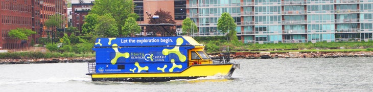 Liberty Science Center boat cruises out of the marina None