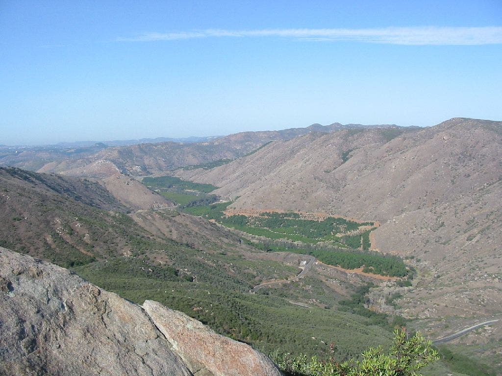 Looking back into the valley None