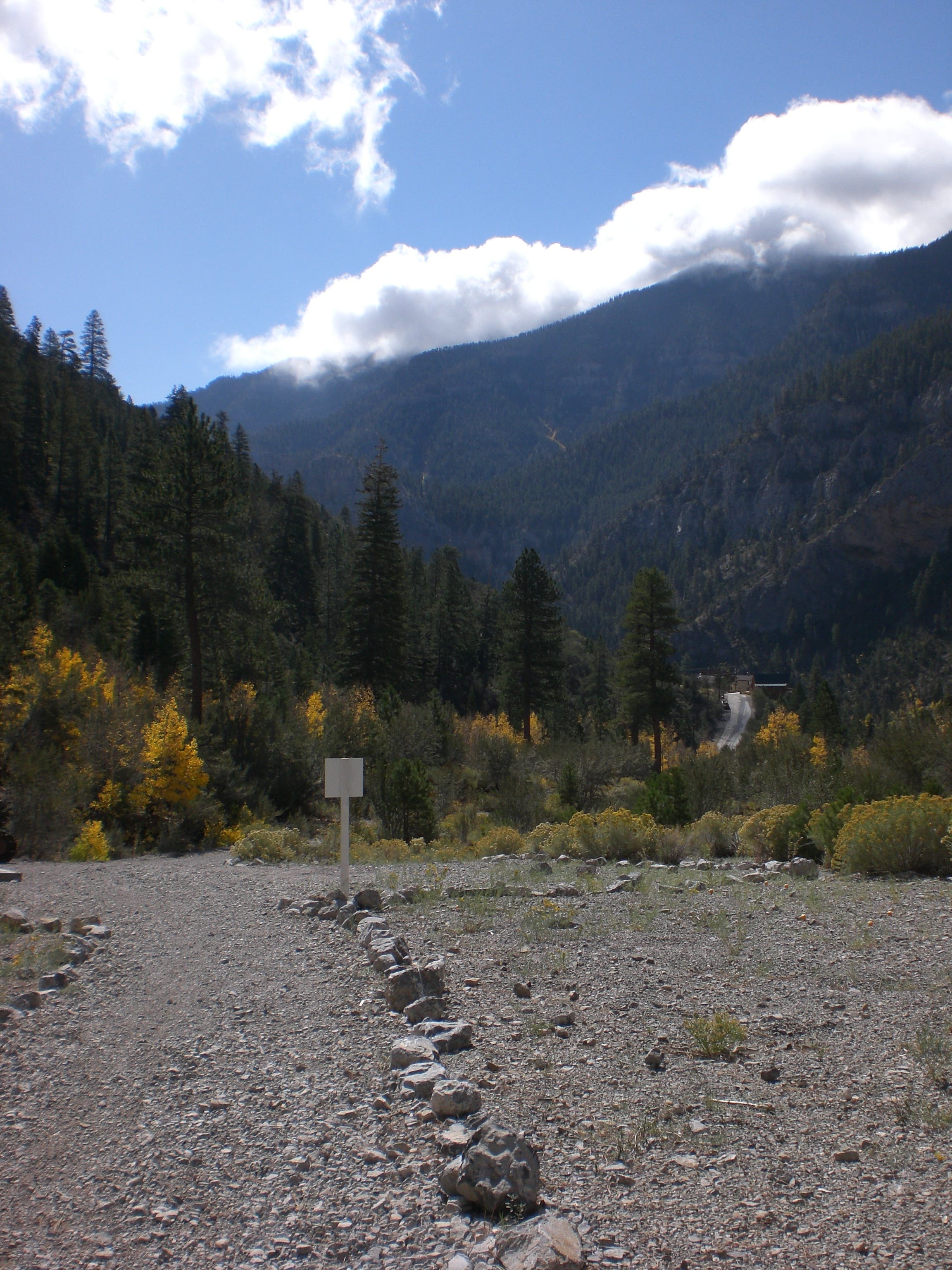 Looking Back Towards Griffith Peak None