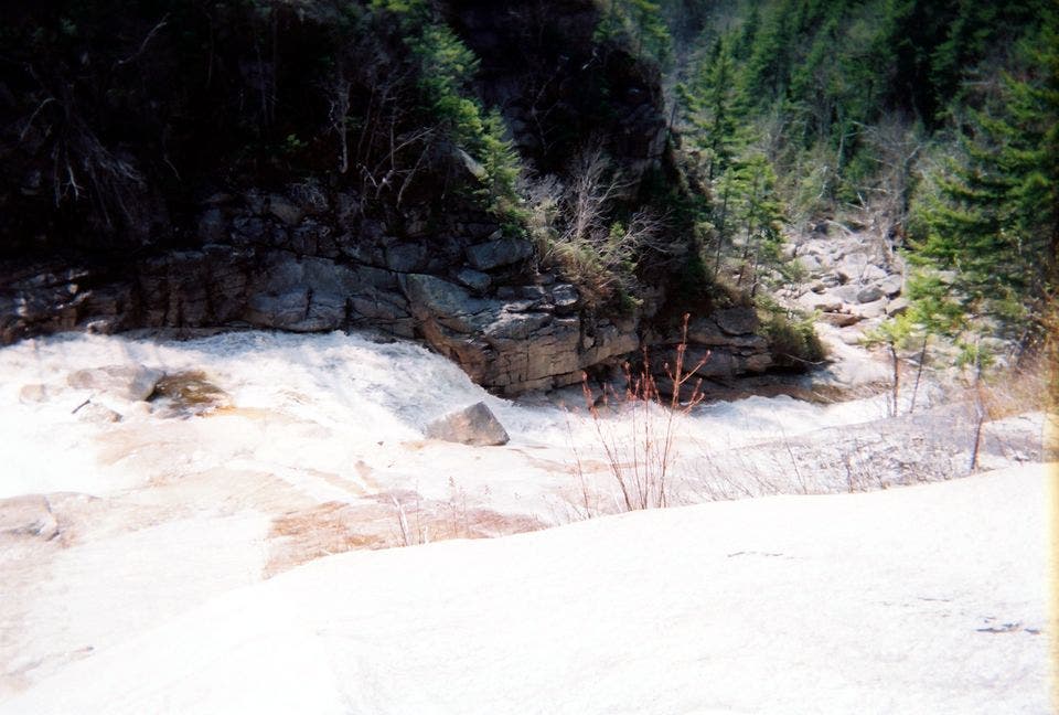 Looking down from the top of the falls None
