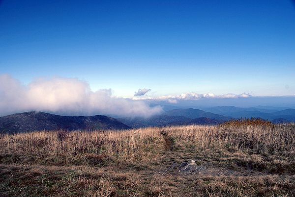 Looking East to the Pisgah Ridge None