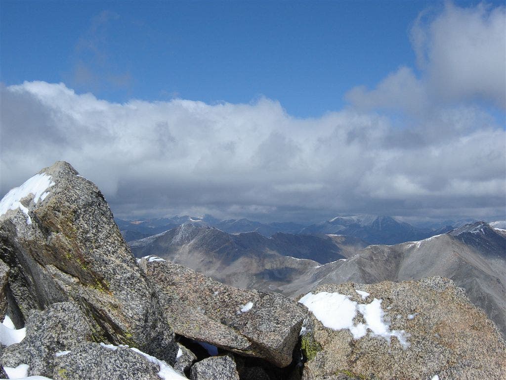Looking north from Harvard's summit None