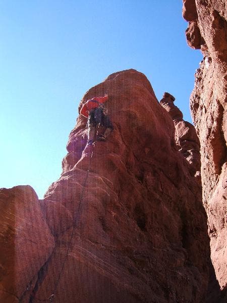 John leading in the middle pitches. The exposure here is starting to get intense.
