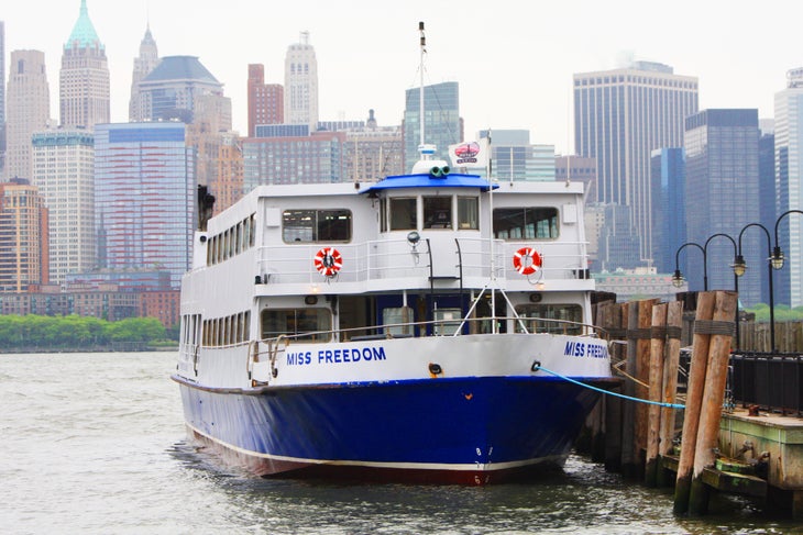 Miss Freedom docked at the park None