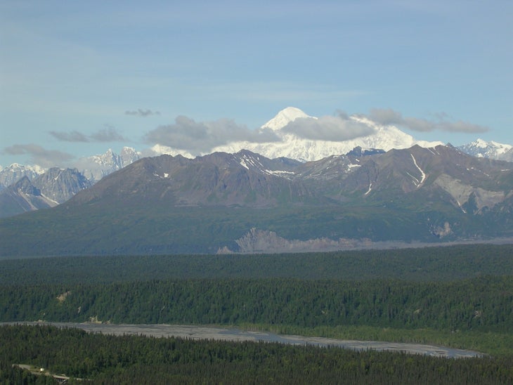 Mount McKinley and the Chulitna River None