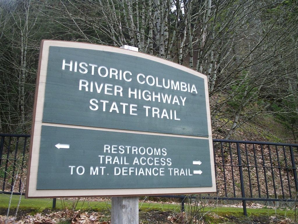 Mt. Defiance Trail Sign None