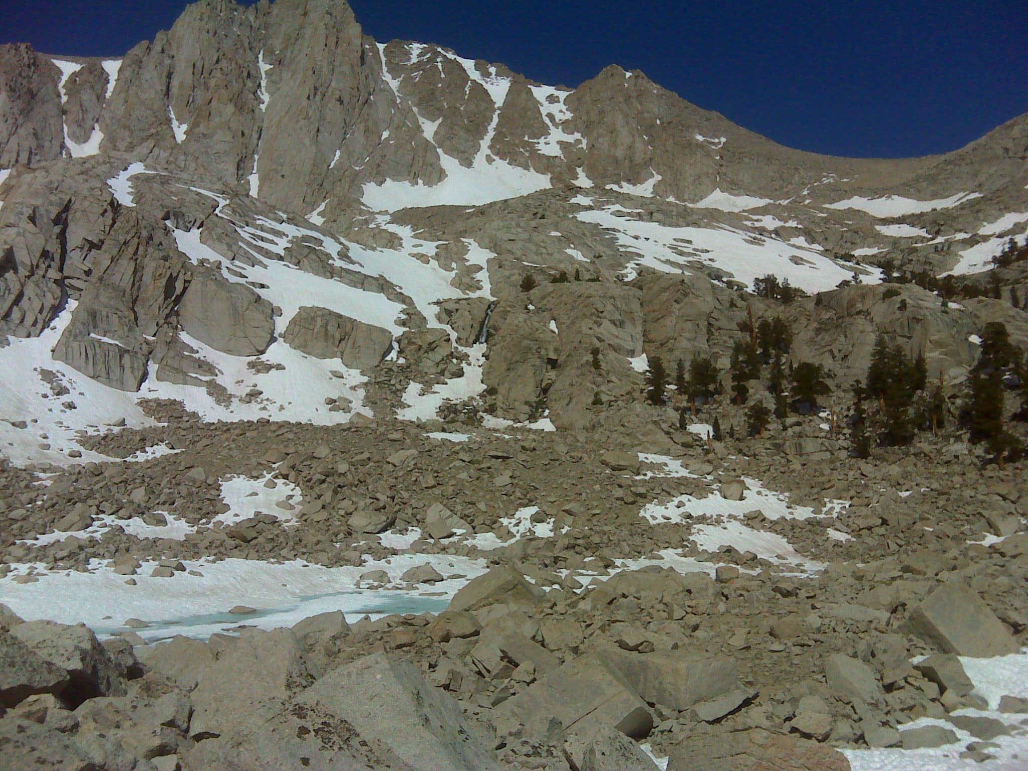 Mt. Irvine and a glacial tarn None