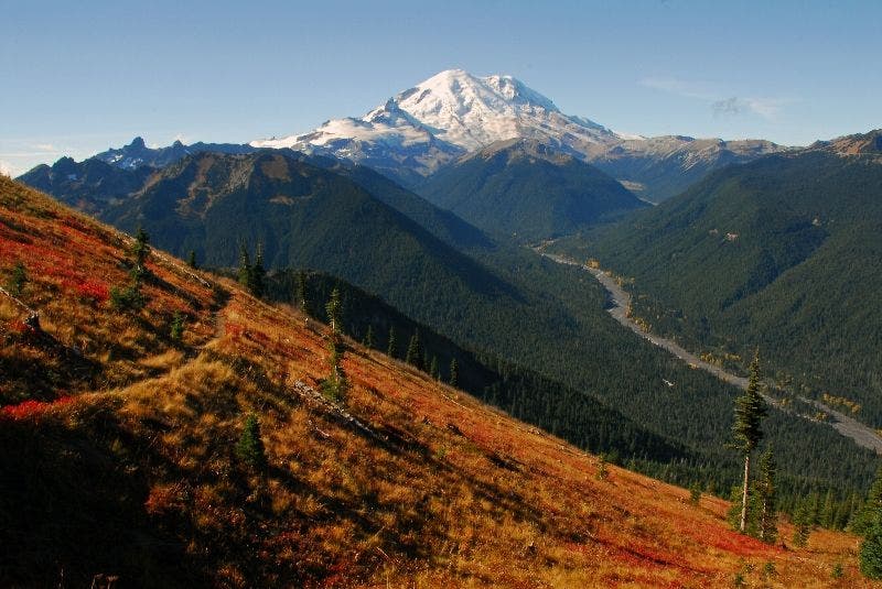 Mt. Rainer over the White River Valley None