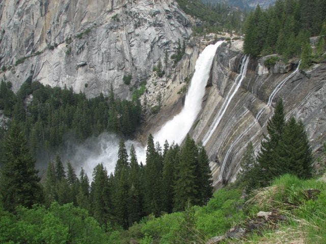 Nevada Falls from above None
