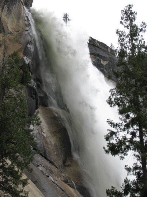 Nevada Falls from Below None