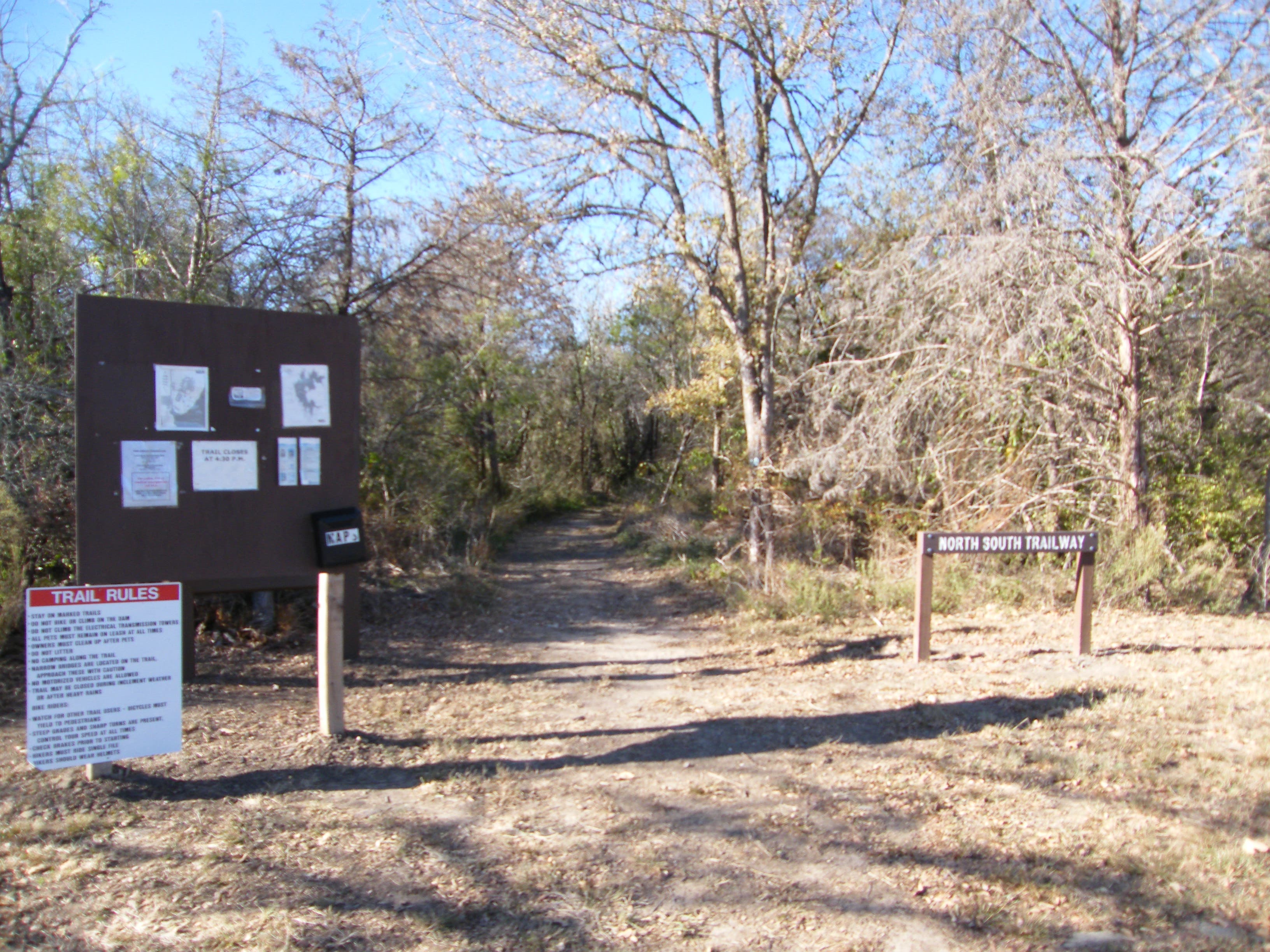 North end of trail None
