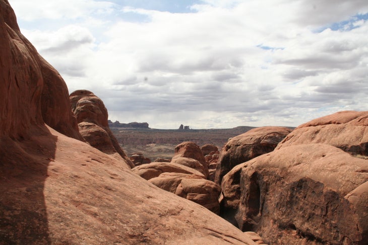 Overlooking Arches National Park None
