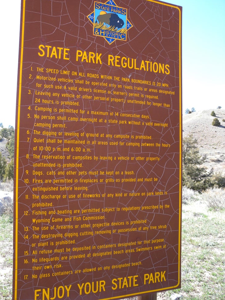 Park Sign None