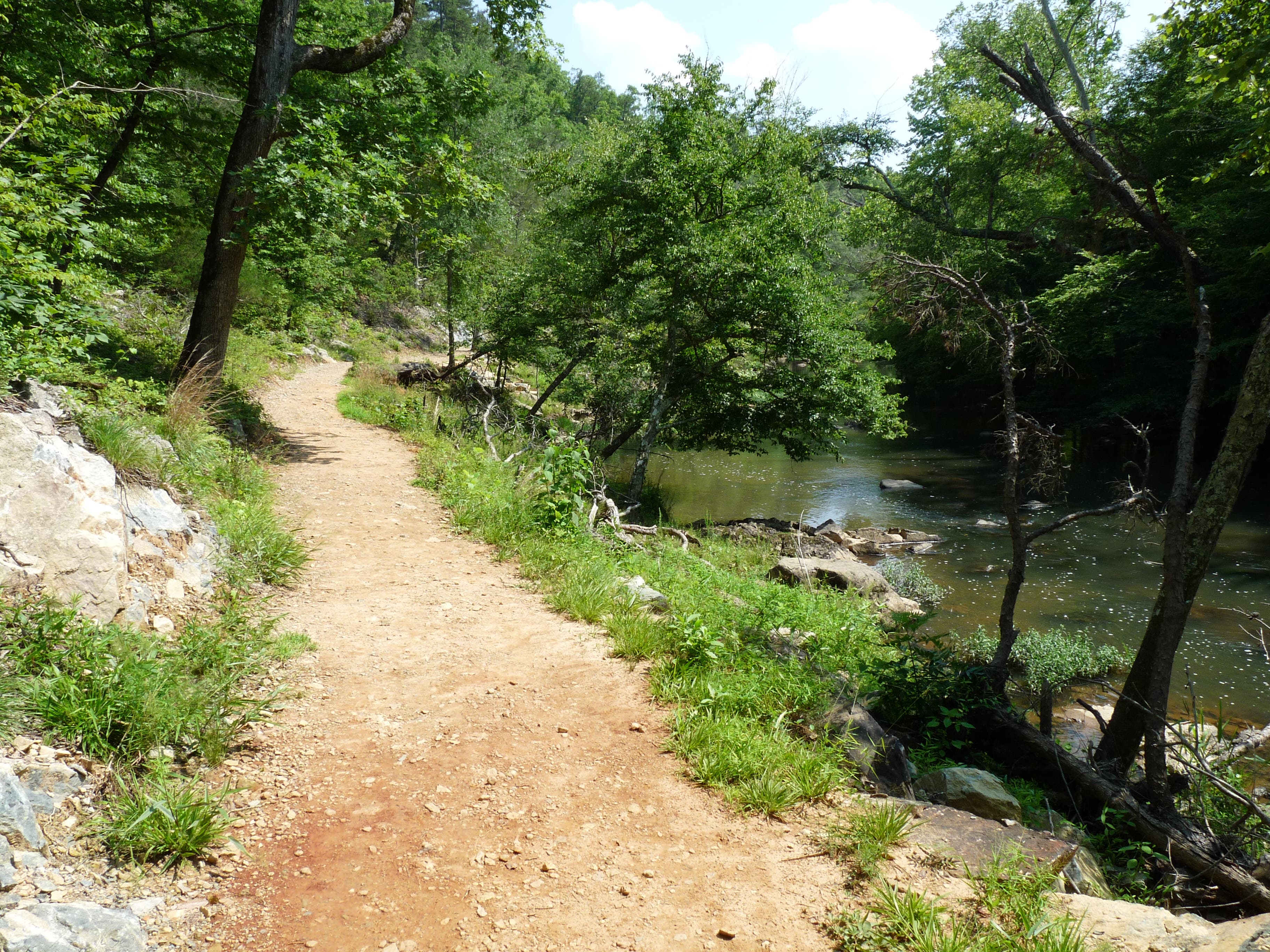 Path along the river None