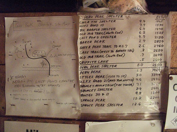Peru Peak Shelter Map None