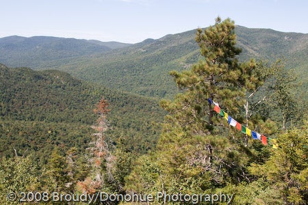 Prayer flags from the summit None
