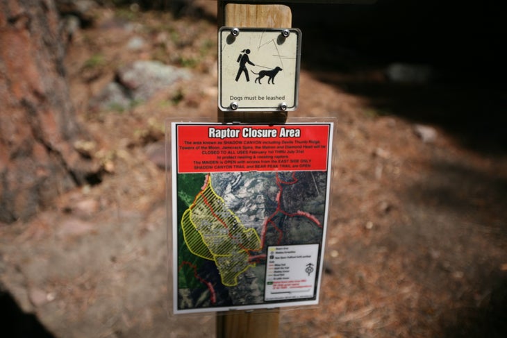 Raptor Closure Area Sign None