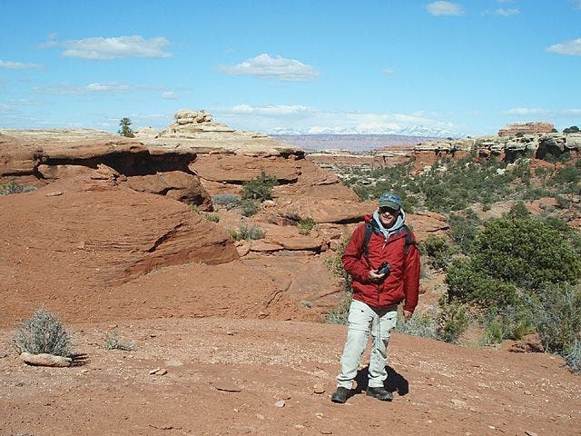 Red rock and hoodoo canyon None