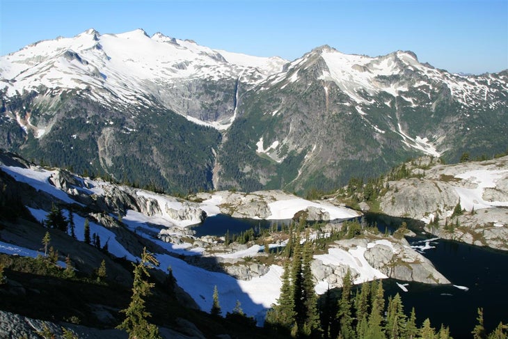 Ridgeline views of the lakes None