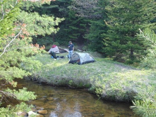 Right fork campsite None