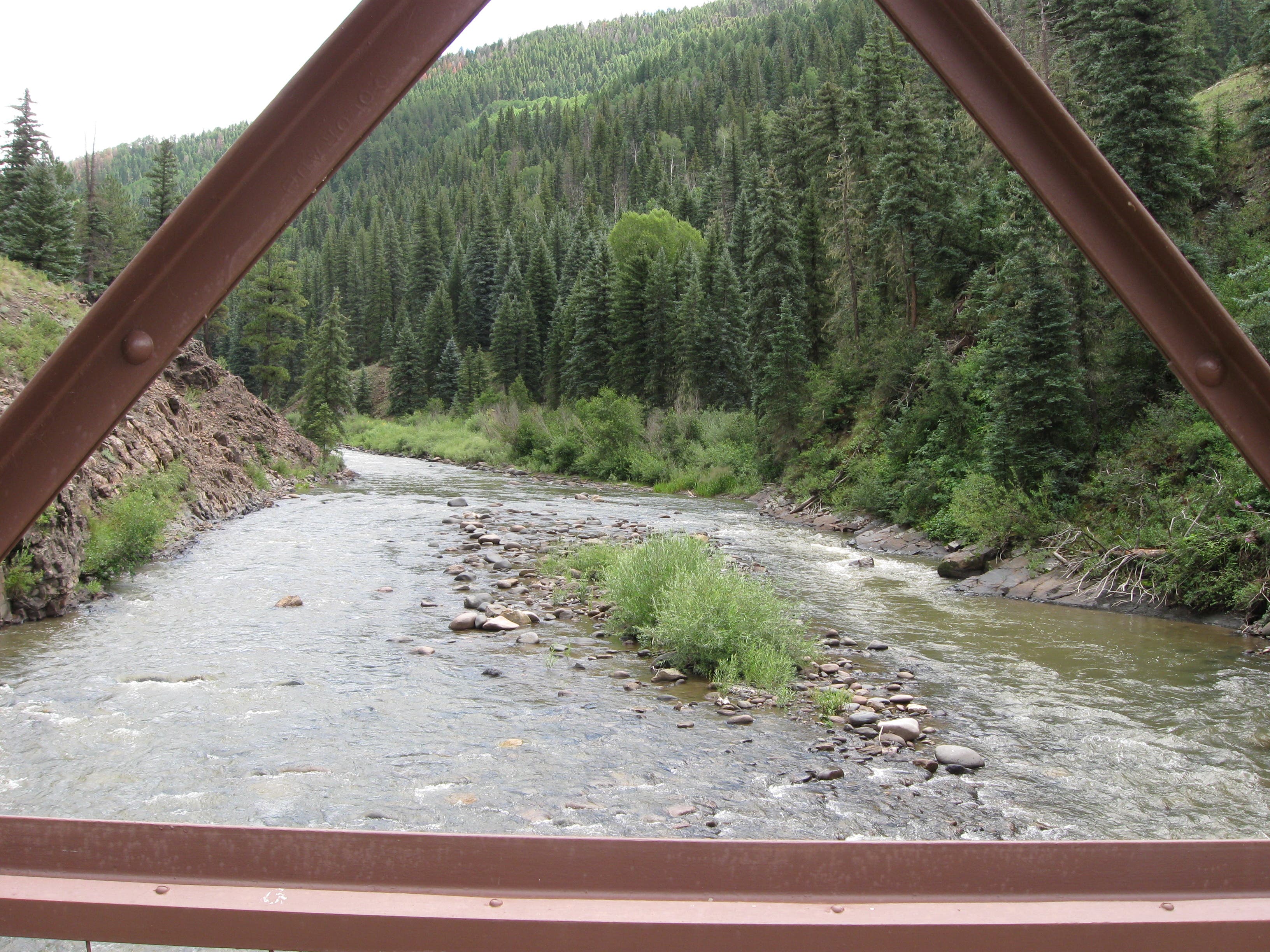 RIver and bridge None