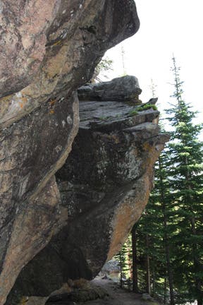 Rock walls along the Bluebird Trail None