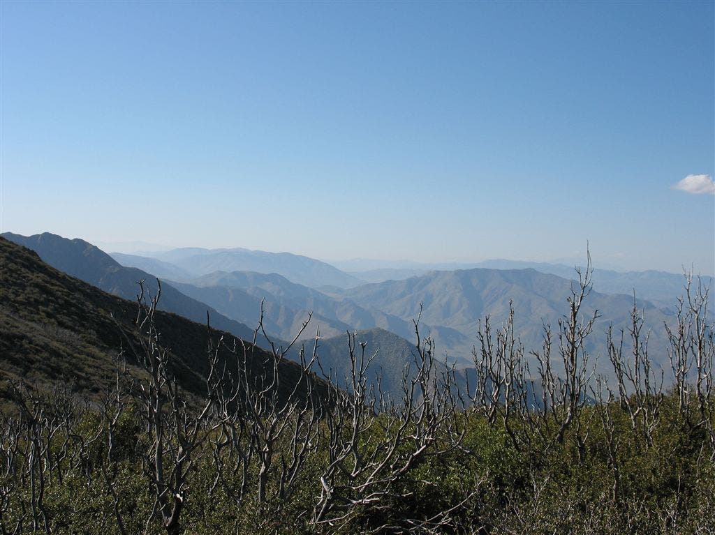 San Jacinto's in the distance None