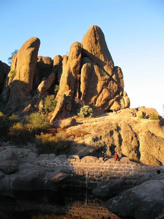 Sandstone spires None
