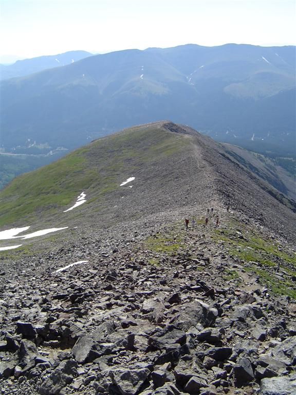 Scree-laced ridge spine None