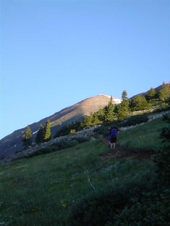 Shadowy ridge and Quandary None