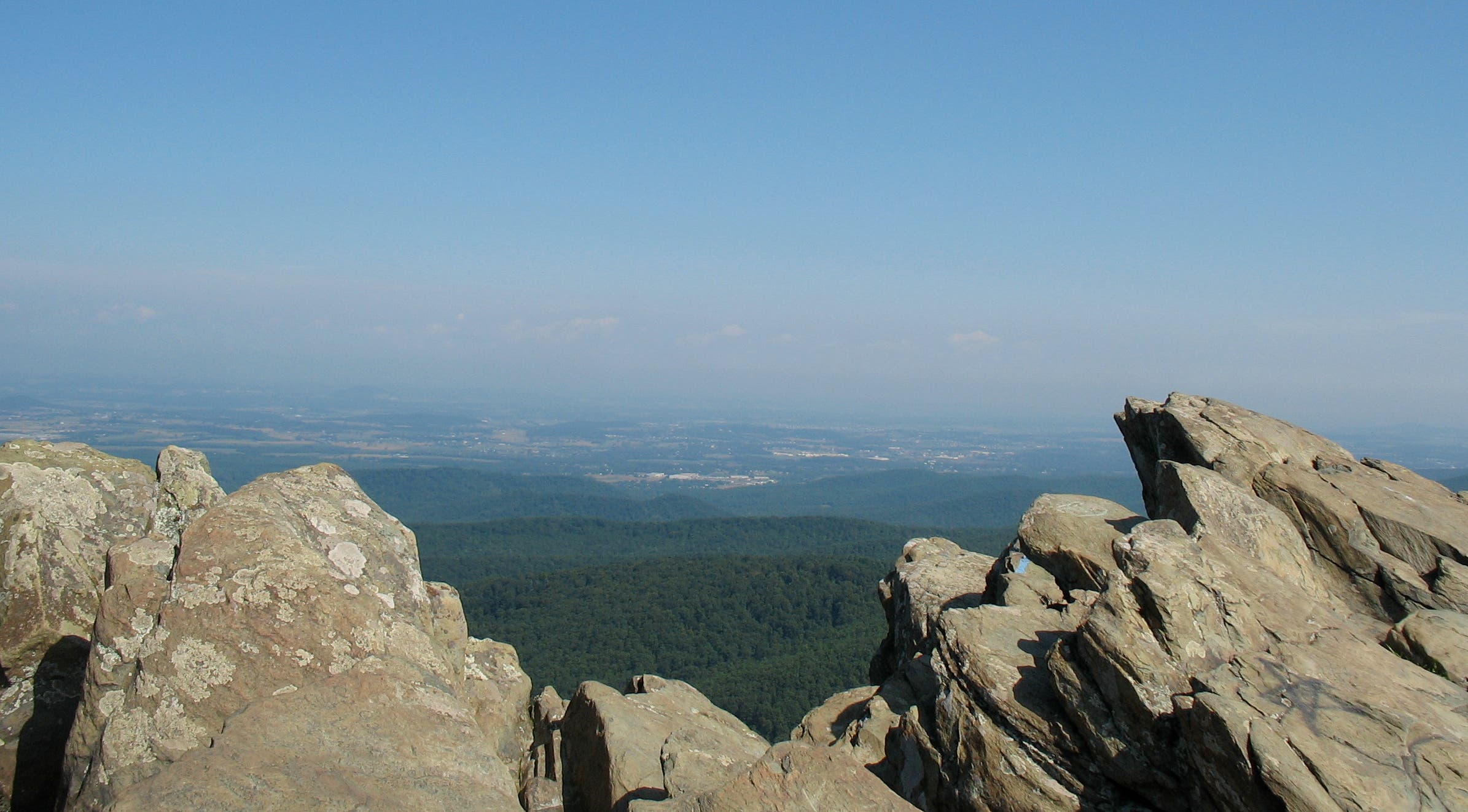 Shenandoah Valley from Humpback Rocks None