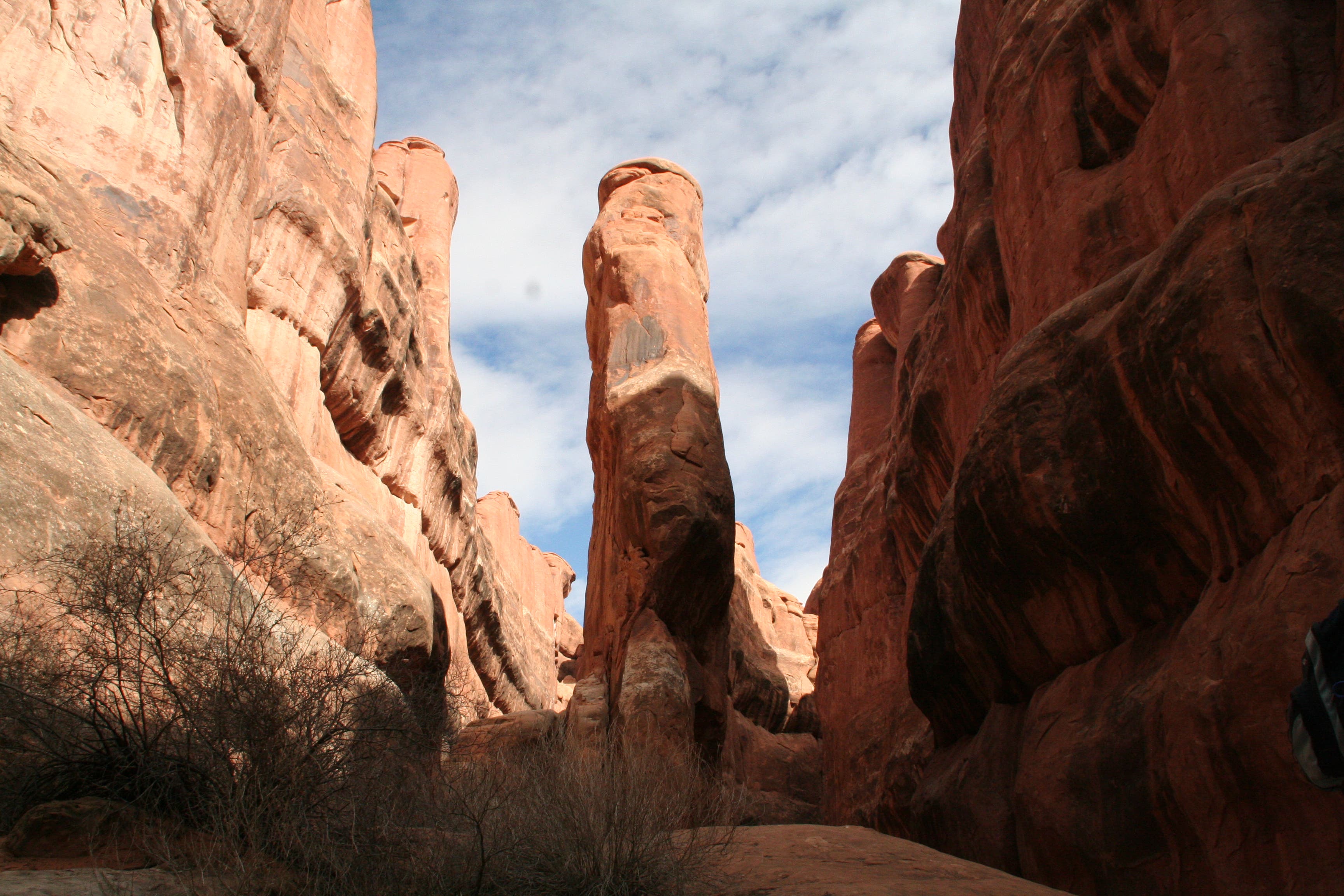 Side View of a Sandstone Fin None