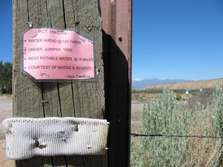 Signpost at CA 173 None