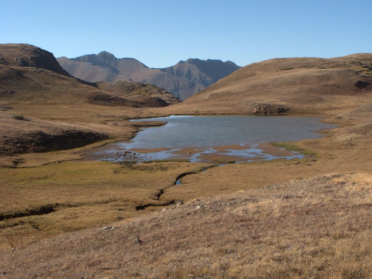 Small alpine lake None