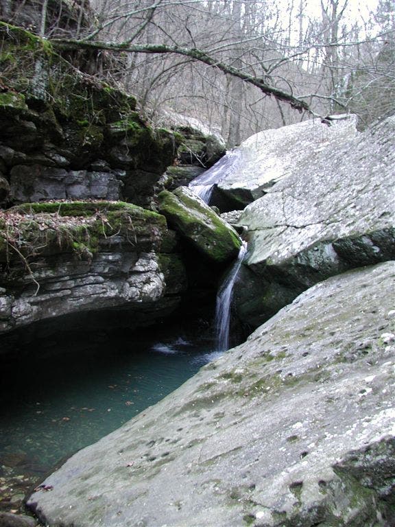 Small waterfall None