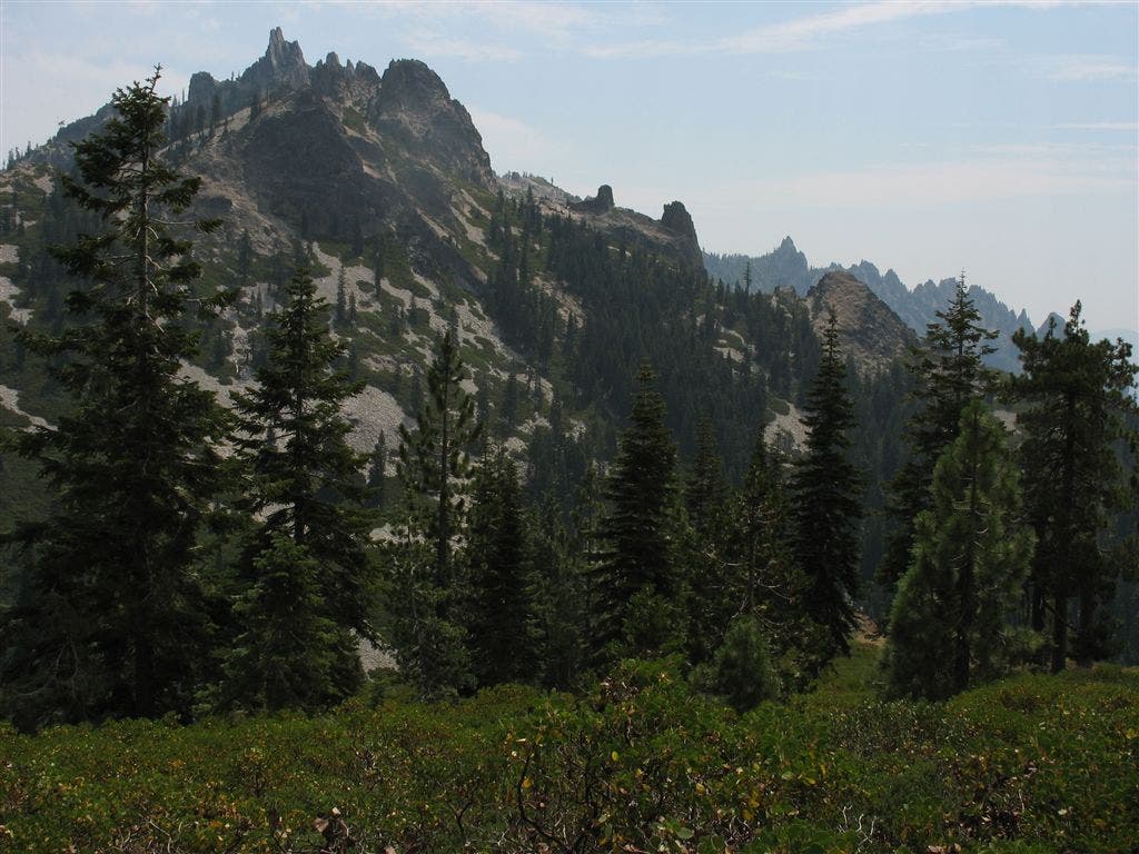Spires of the Trinity Alps None