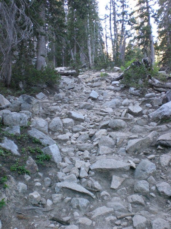 Steep Grade, Rocky Trail None