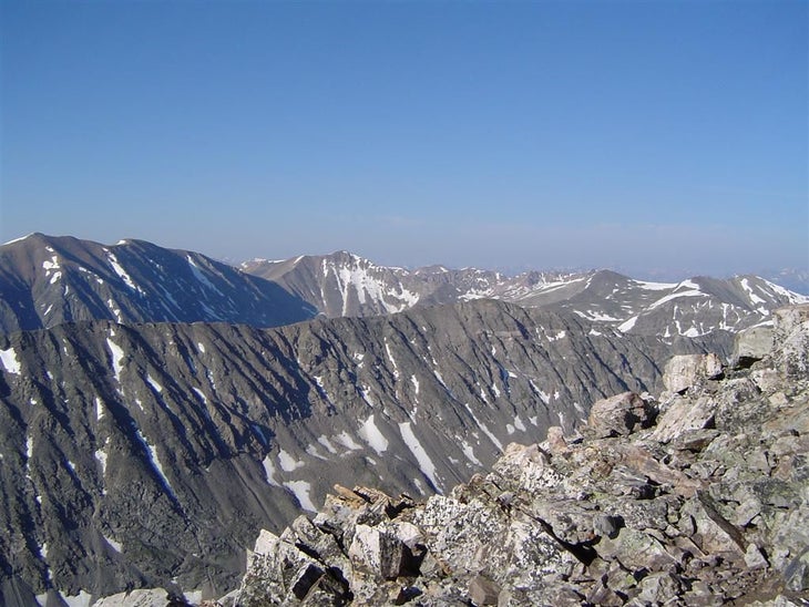 Steep ridges None