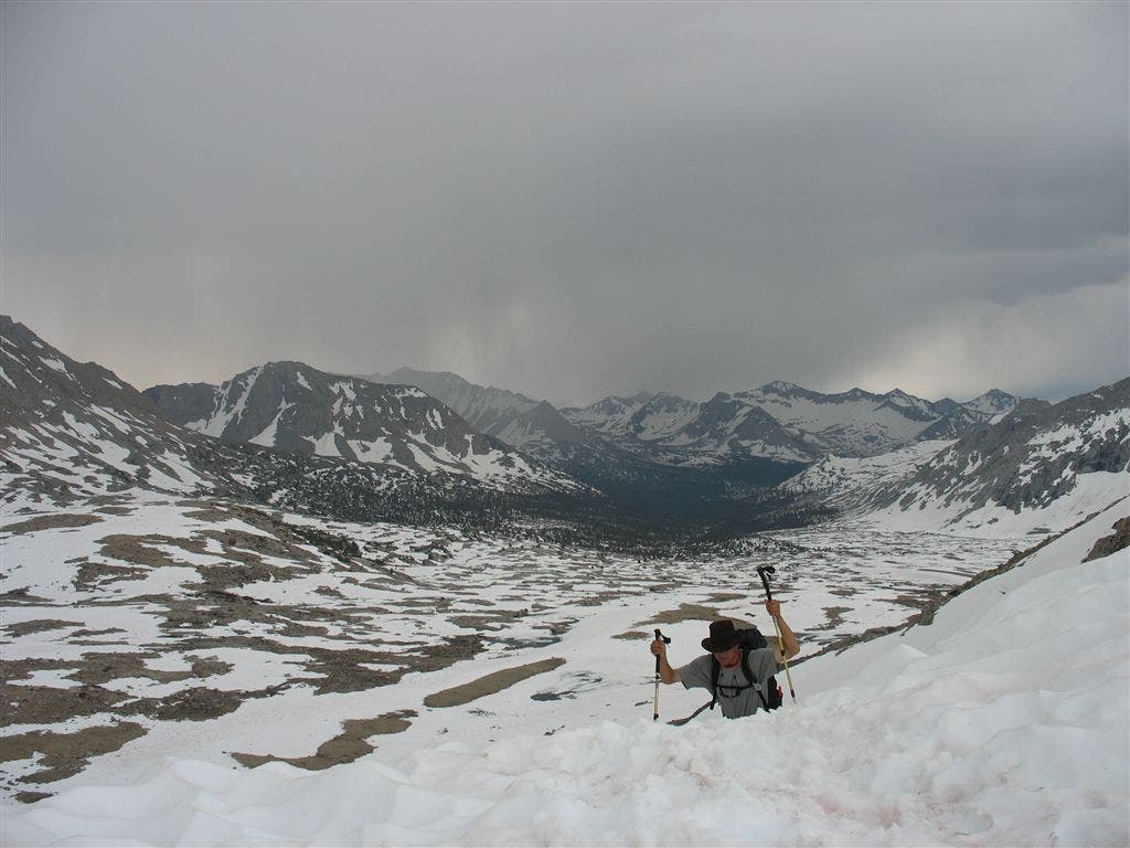 Storms approaching Mather Pass None