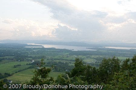 Summit view across Lake Champlain None