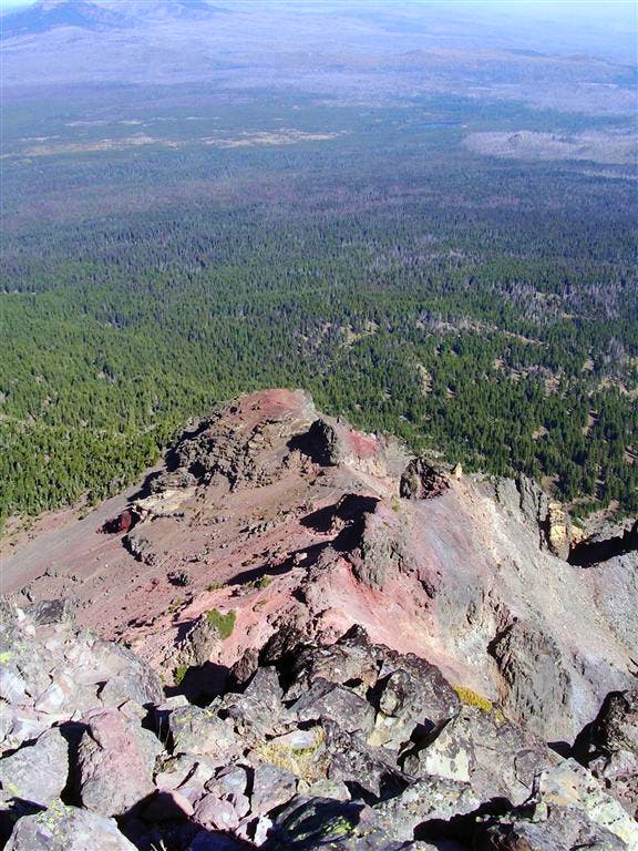 Summit view of the North Ridge None