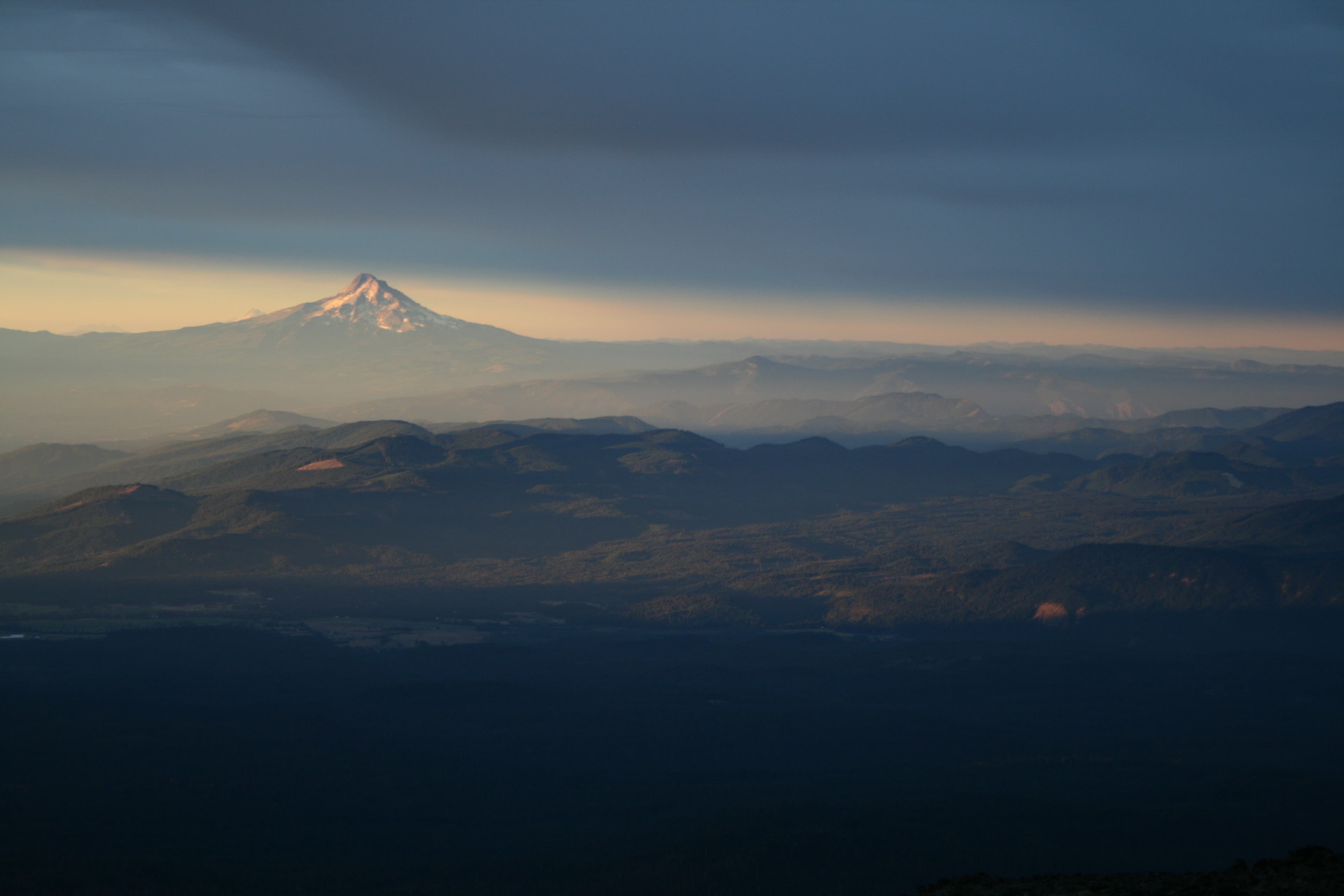 Sunrise on Mount Hood None