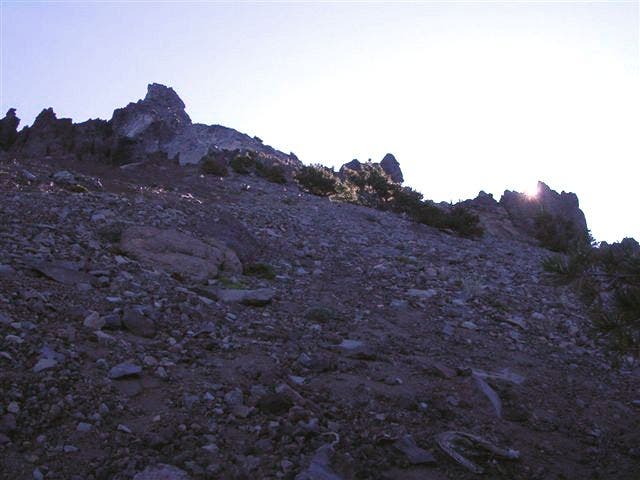 Sunrise on Mount Thielsen None