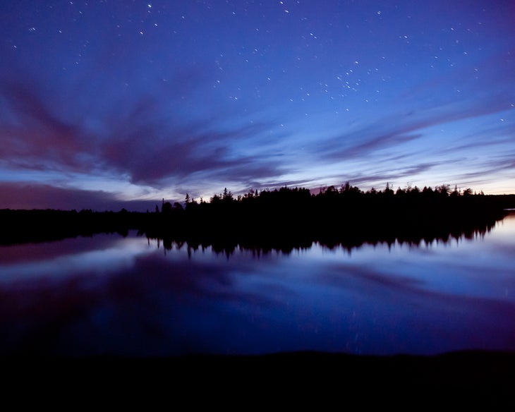Sunset on Little Saganaga Lake None