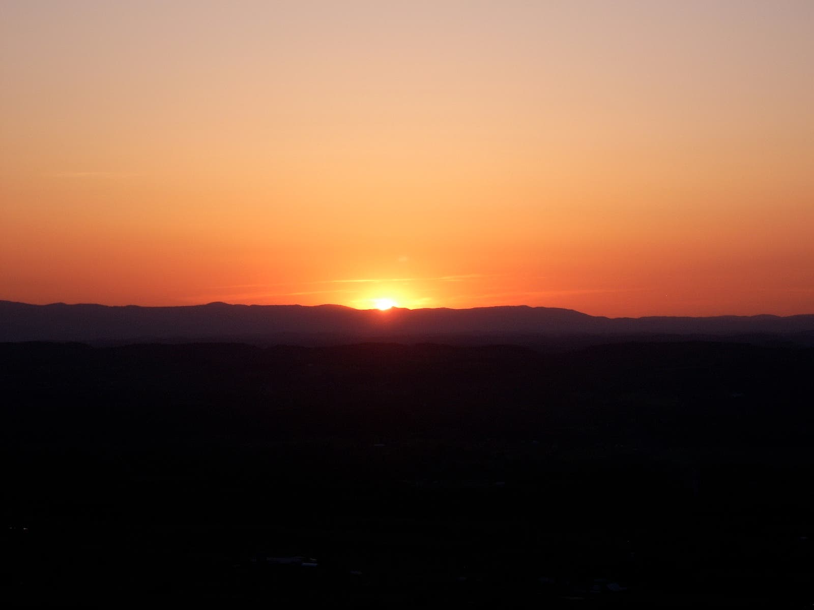 Sunset over the Cumberlands None