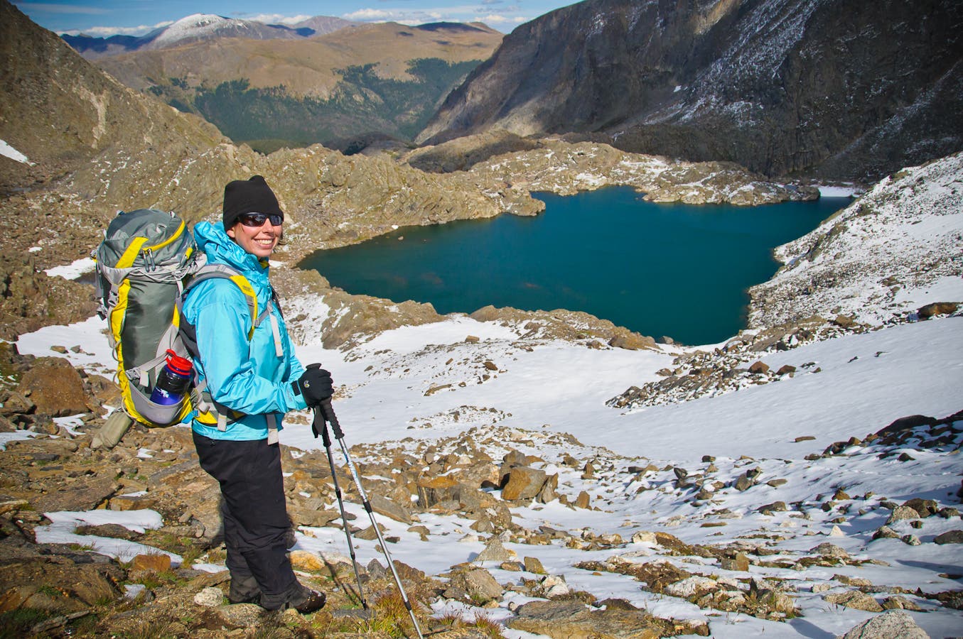 The saddle below Mount Ida None