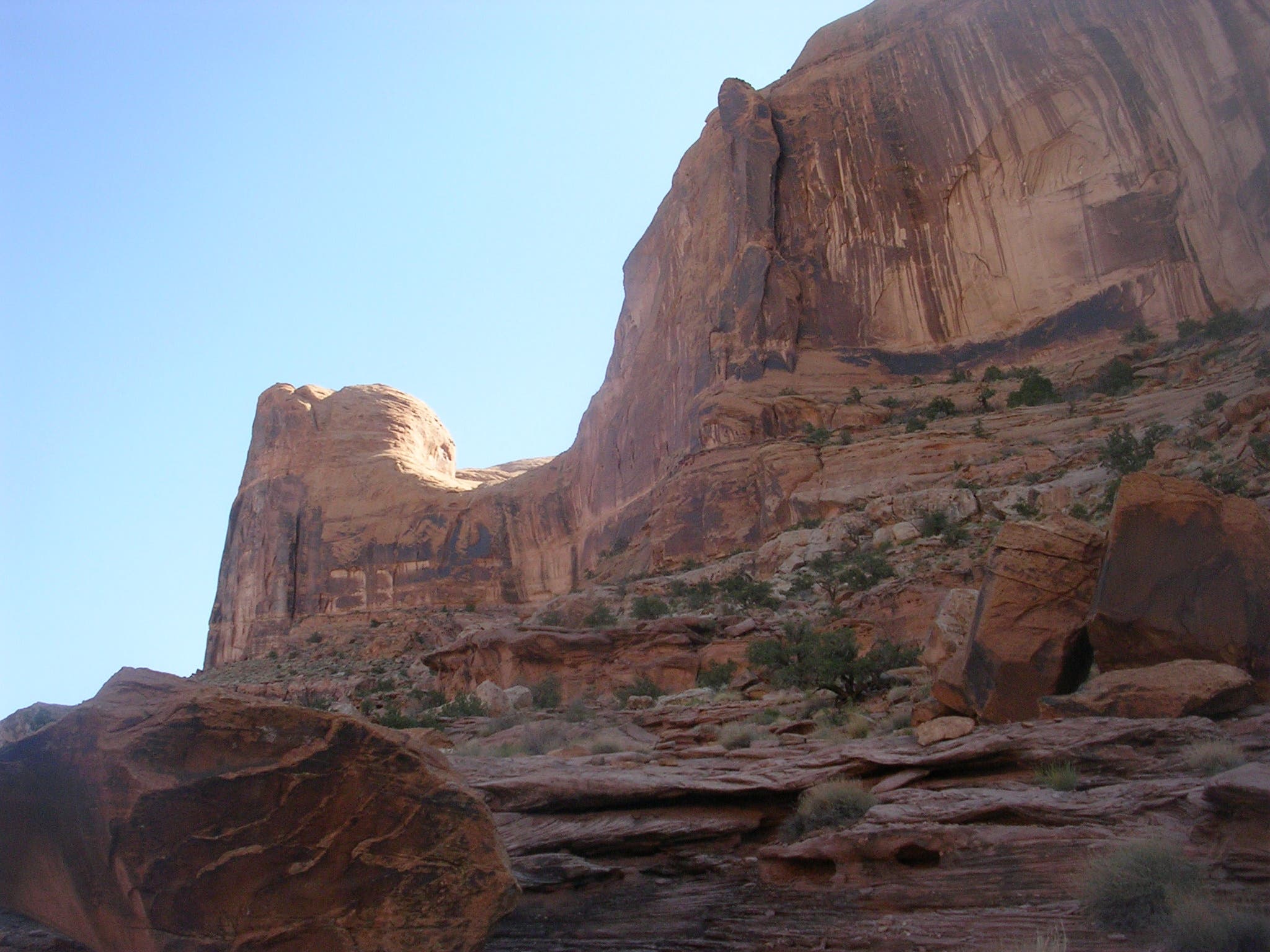 Towering Sandstone Walls None